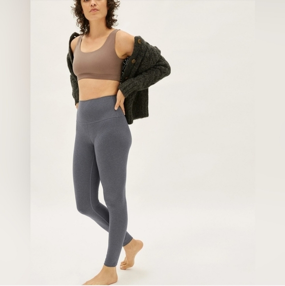 Everlane Perform Gray High Rise Ankle Leggings Sustainable Active Leggings - Picture 1 of 12